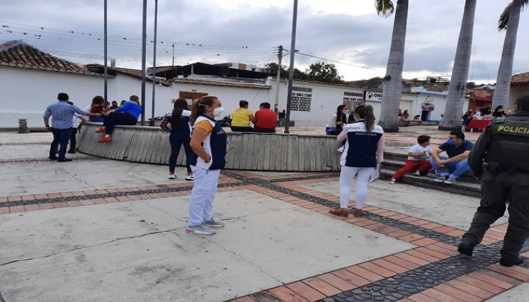 Escuadrón Móvil Anti-COVID recorre las calles del municipio.  / Foto: Cortesía 