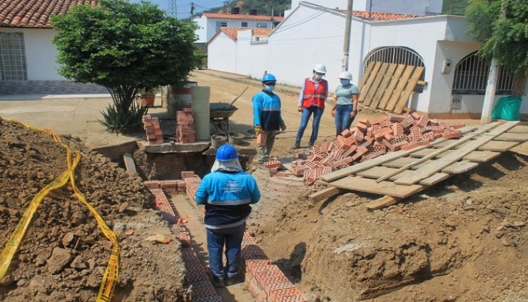 La construcción del sistema de alcantarillado pluvial apoyará el progreso de la urbanización Heliópolis./ Foto: Cortesía/ La Opinión.  