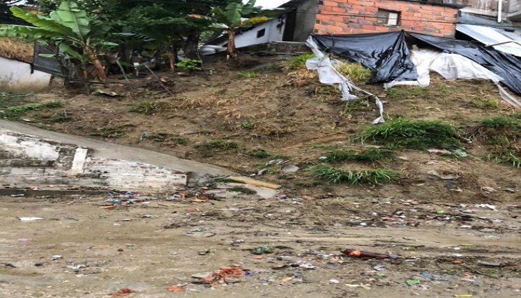 Panorámica de las superficies afectadas por posibles deslizamientos de tierra en Ocaña