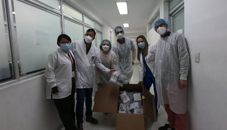 Donaron pruebas PCR al Laboratorio de Salud Pública de Norte de Santander, LSP y al Centro Experimental de Diagnóstico e Investigación Molecular (Cedimol) de la Universidad de Pamplona. / Foto: Cortesía