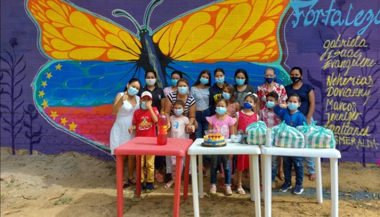 En las alas de la mariposa se simbolizan los países hermanos de Colombia y Venezuela. / Foto: Cortesía.