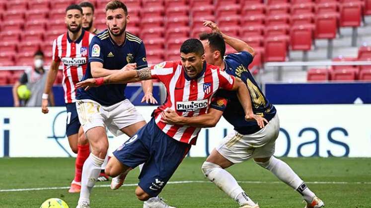 Luis Suárez, jugador uruguayo, y goleador del Atlético de Madrid