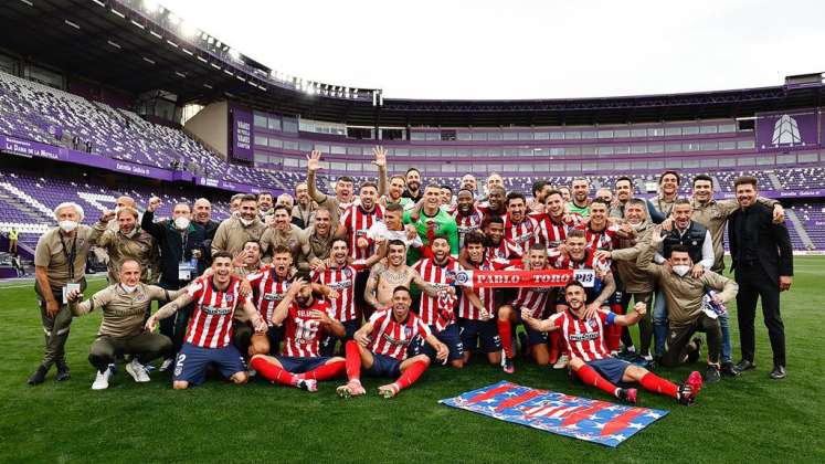 Atlético de Madrid se consagró campeón de la Liga española 2020-2021