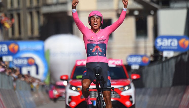 Egan Bernal, campeón del Giro de Italia 2021. 
