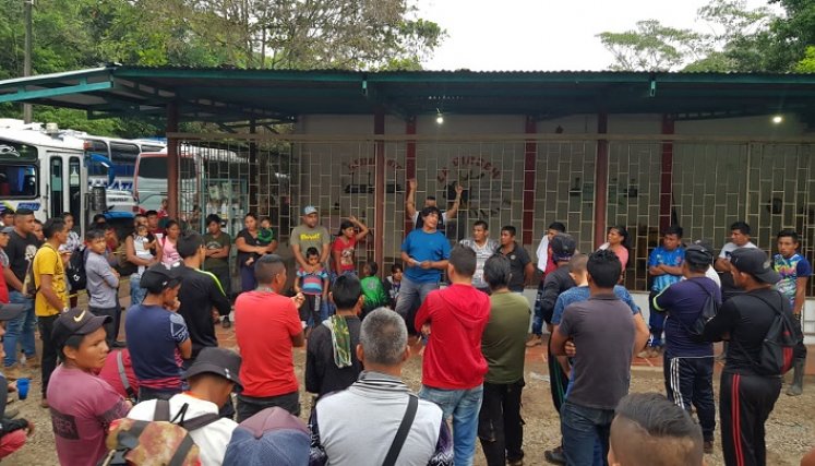 Pueblo Bari se une al Paro Nacional y llegan a la Y de Astilleros en El Zulia./Foto: cortesía para La Opinión