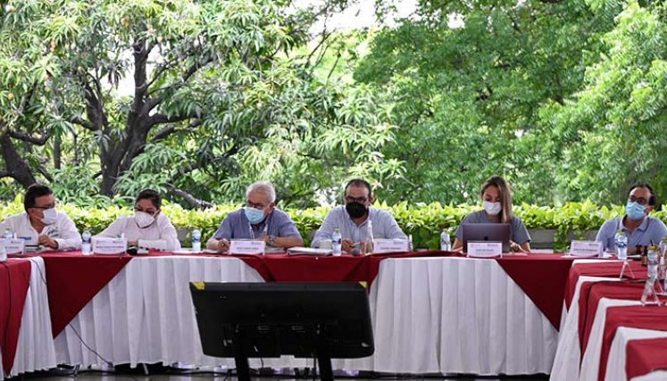 En el club Comercio se instaló de manera oficial la mesa de negociaciones para buscar levantar el paro campesino./Foto Cortesía