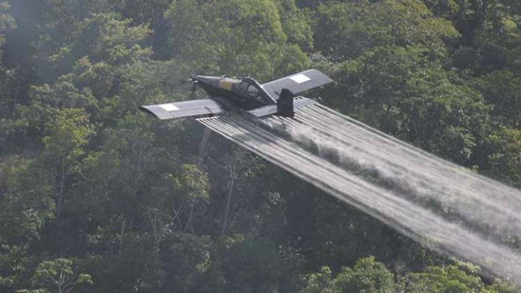 las fumigaciones con glifosato no son aceptadas por los campesinos del Catatumbo./Foto archivo