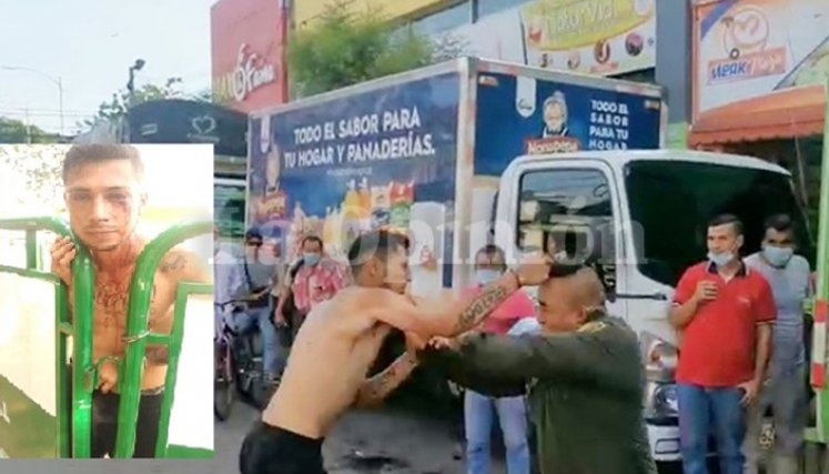 Pelea con Policía