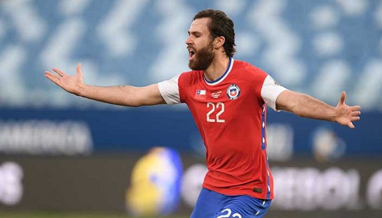 El aglochileno, Ben Brereton se estrenó con Chile en la Copa América 2021. 