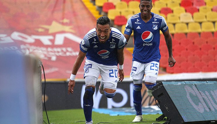 Fernando Uribe, goleador de Millonarios. 
