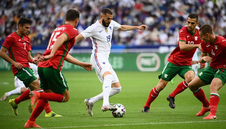 Karim Benzema, delantero de la Selección francesa. 