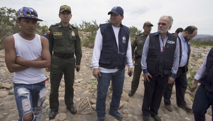 Visita de la CIDH a la frontera colombo venezolana para supervisar la situación en el país hermano. /Foto Archivo La Opinión