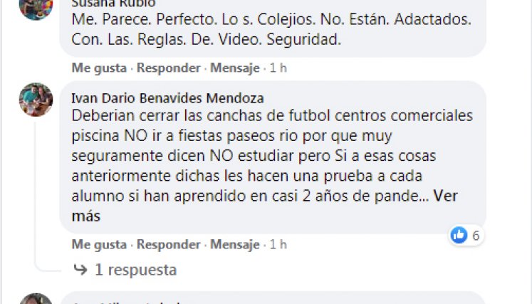 opiniones del regreso a clases 