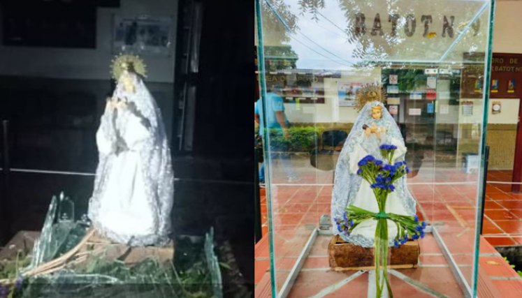 Virgen de la Brigada 30 del Ejército./Fotos: cortesía