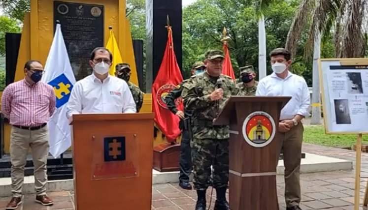 En la Brigada 30 del Ejército se entregaron detalles de la investigación judicial tras el atentado terrorista./Foto: cortesía
