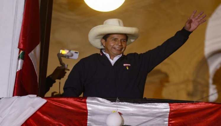 Castillo, quien ha lanzado mensajes en tono de seguro vencedor al ostentar 50,19%./Foto: AFP
