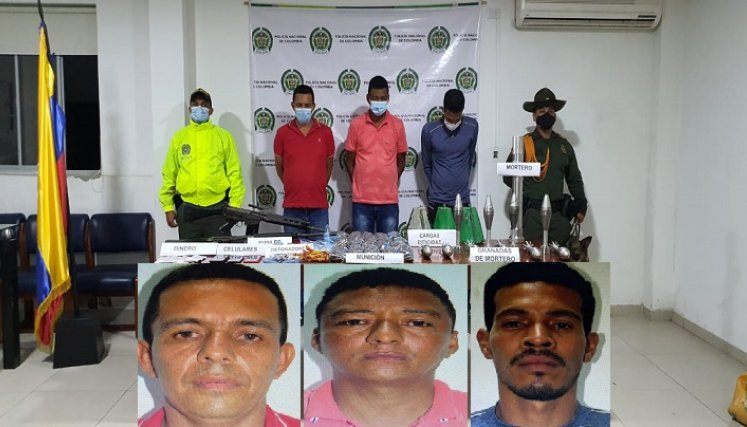 Luis Romero, Kevin Quiroz  y José Romero fueron detenidos en Ocaña.