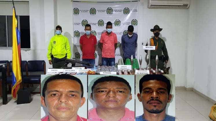 Luis Romero, Kevin Quiroz  y José Romero fueron detenidos en Ocaña.