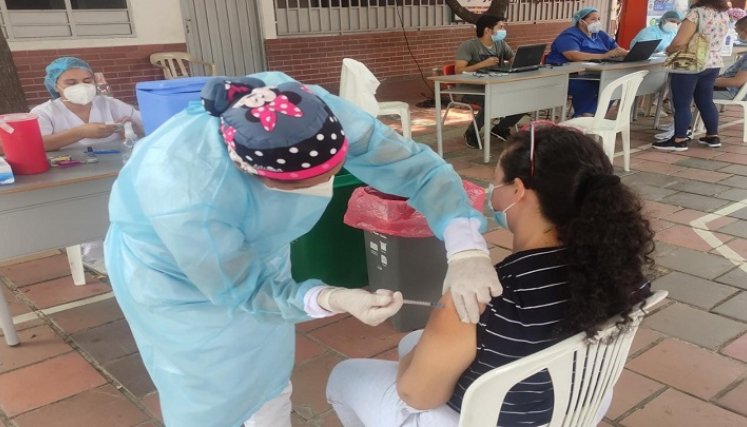 Jornadas de vacunación para población más joven del departamento. Foto: cortesía