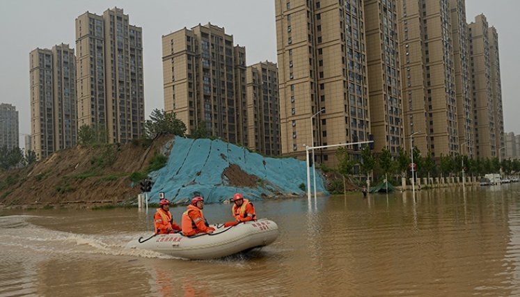 Inundaciones en China.