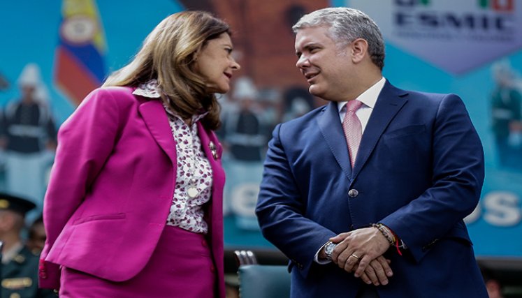 Presidente Iván Duque y la vicepresidenta Marta Lucía Ramírez. 