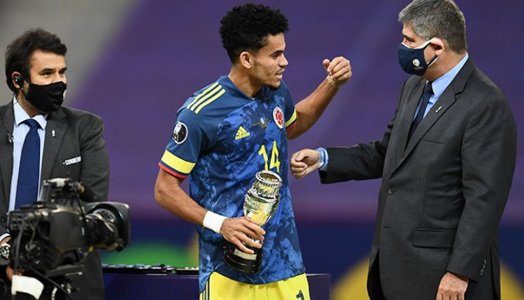 Luis Díaz, estrella de Colombia en la Copa América. 