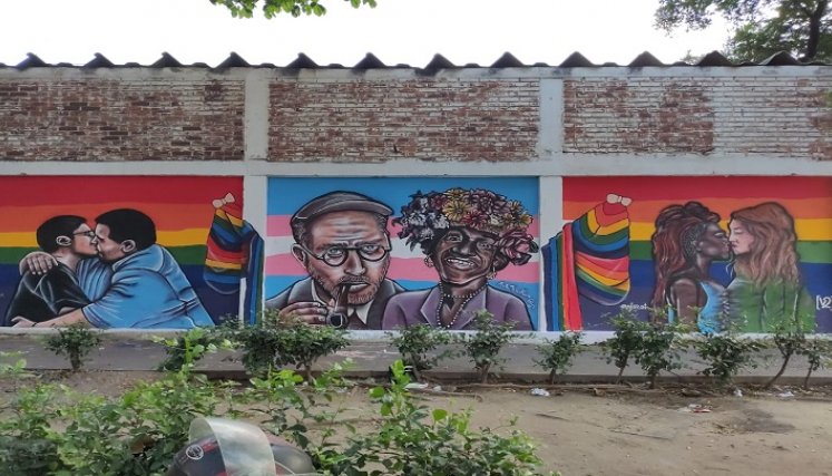 En cuatro días se desarrolló el mural. / Cortesía/ La Opinión 