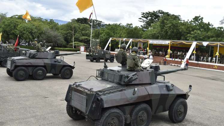 En conmemoración de 202 años de heroísmo y gloria, en el Cantón Militar San Jorge, los soldados del Grupo de Caballería Mecanizado N°5 Hermógenes Maza, celebraron su día con una ceremonia. / Foto: Cúcuta