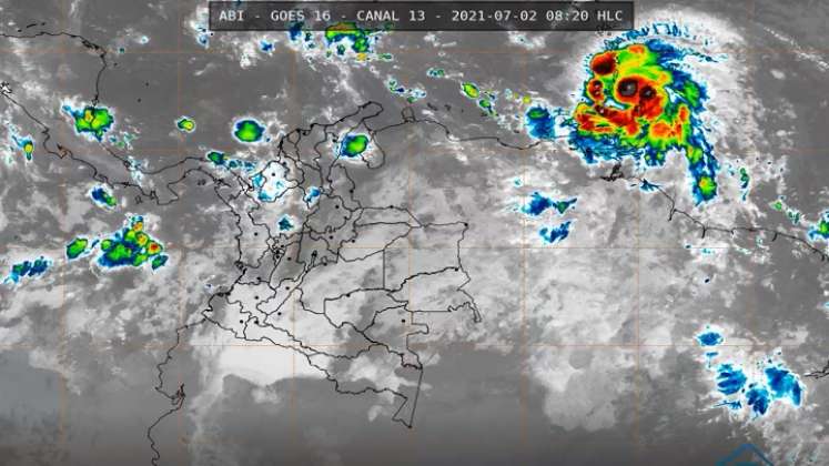 Elsa se convierte en huracán y se espera que afecte al mar Caribe colombiano./Foto: Colprensa