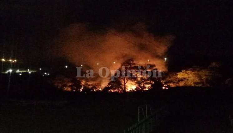 Se desató incendio forestal en El Malecón de Cúcuta./Foto: La Opinión
