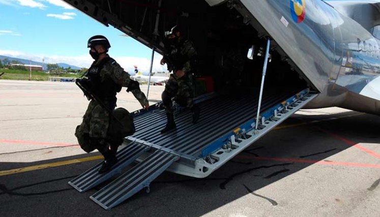 Desde ayer se inició el arribo de las tropas que vienen a reforzar la seguridad en el área metropolitana de Cúcuta./Foto Cortesía