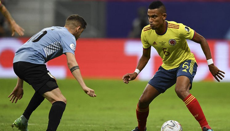 Selección Colombia ante Uruguay
