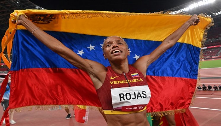 Yulimar Rojas tras oro y récord mundial en Tokio-2020: "es mágico"./Foto: AFP