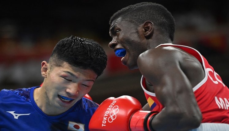 Yuberjen Martínez es eliminado en cuartos y Colombia se queda sin boxeadores en Tokio-2020./Foto: AFP
