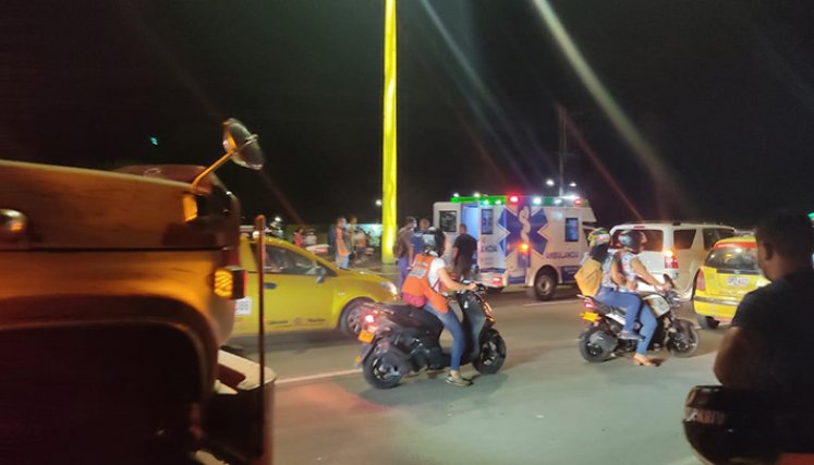 Accidente de tránsito.