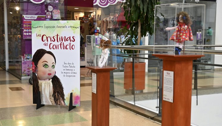 'Las Cristinas' es una exposición que rinde homenaje a las mujeres desaparecidas en Colombia./Foto: Jorge Gutiérrez- La Opinión