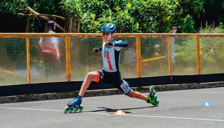 Matías Velázques, patinador de Norte. 