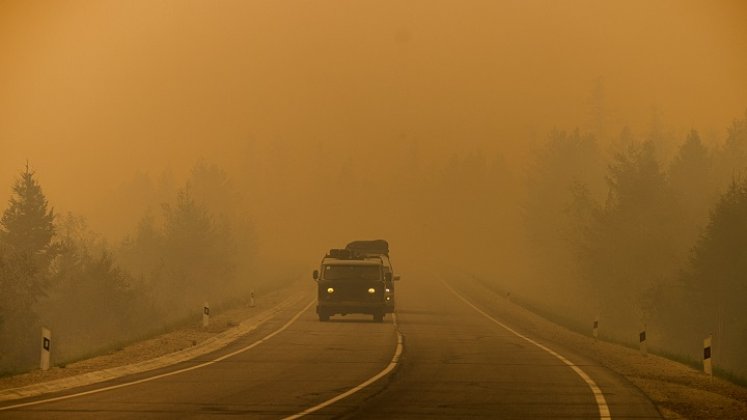 El humo en Siberia cubre toda la región