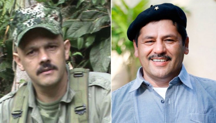'El Paisa’ y ‘Romaña’, disidentes de las Farc. / Foto; Colprensa