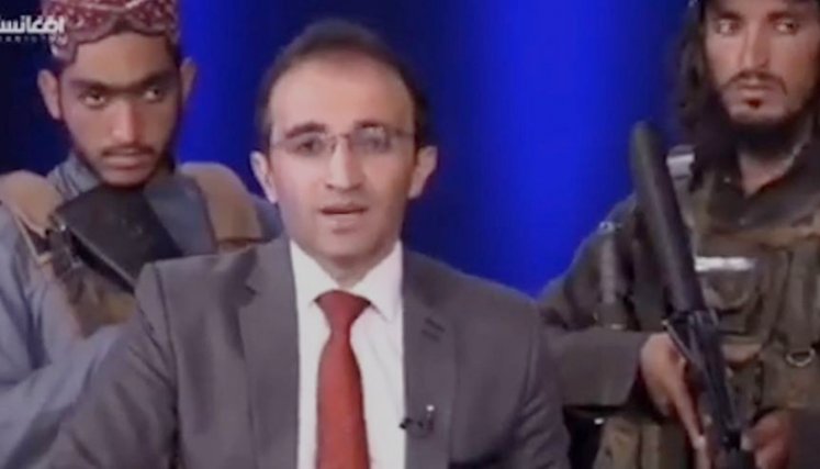 Mirwais Heidari Haqdoost, periodista de TV en Afganistán. / Foto: Captura de video