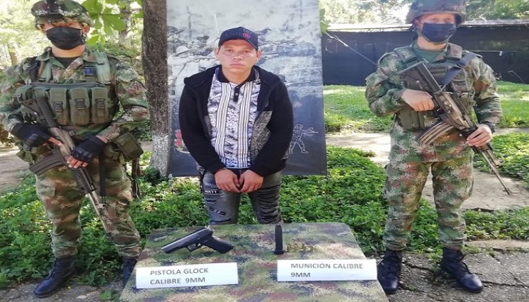 Yoiner Antonio Padrón Aguirre fue capturado en La Gabarra.