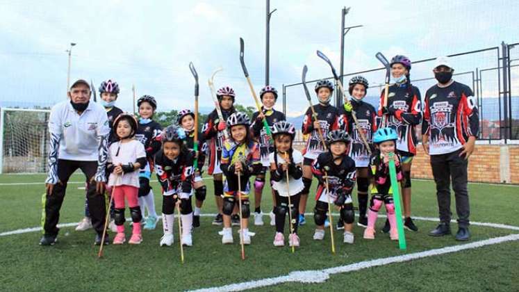 El hockey patín en línea es una modalidad que ha comenzado a cautivar a los niños de Cúcuta. 