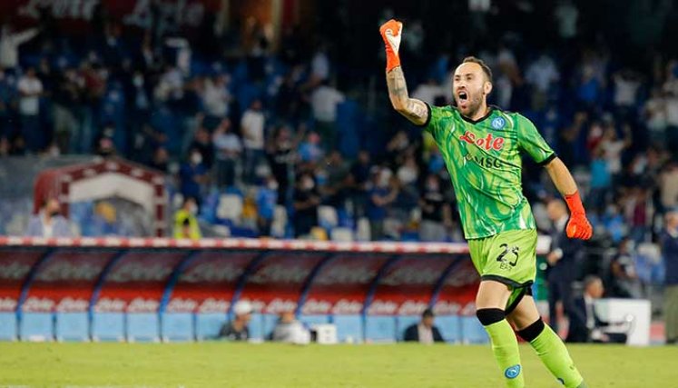 David Ospina arquero del Nápoli de Italia.