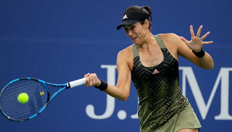 Garbiñe Muguruza, tenista, venezolana-española avanza en el US Open