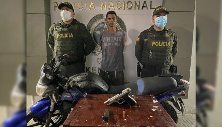 Se cayó cuando iba en la moto que se robó./Foto: cortesía