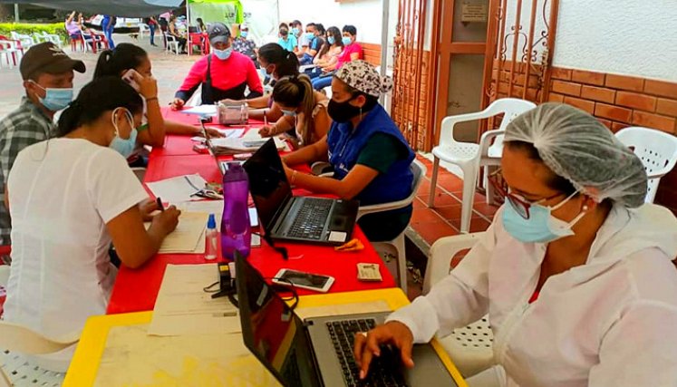 Jornada de vacunación en Durania.