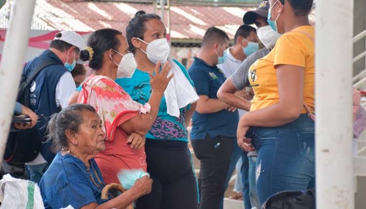 desplazados de banco de arena./Foto cortesía