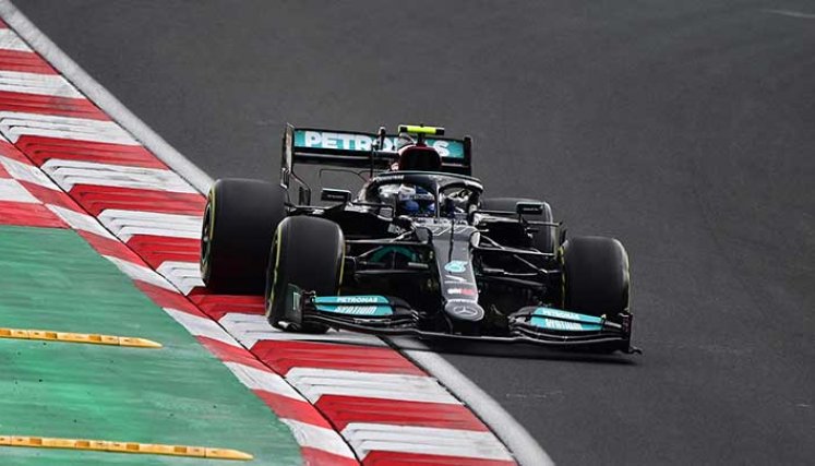 Valtteri Bottas (Mercedes) tuvo un buen fin de semana en las pruebas de clasificación del GP de Turquía, al quedarse con la grilla de salida.