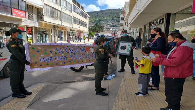 La Policía adelanta campañas preventivas sobre las modalidades de hurto. Foto: Cortesía /La Opinión. 