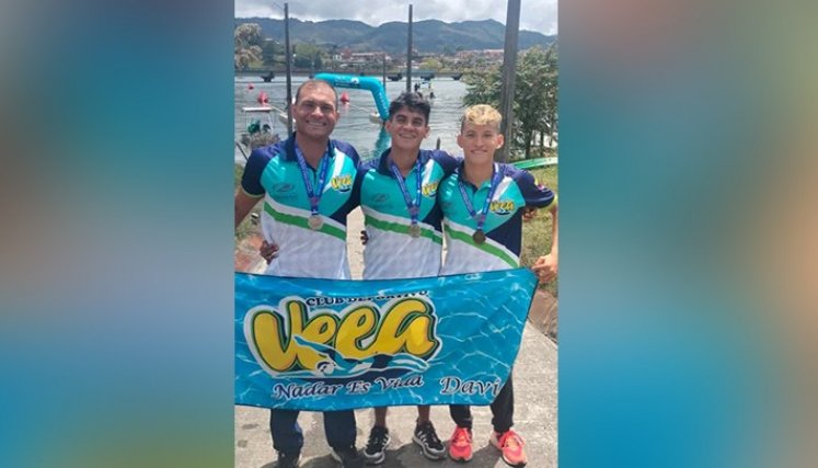 David Carrillo, Alejandro Arévalo y Ángel Arias. / Cortesía